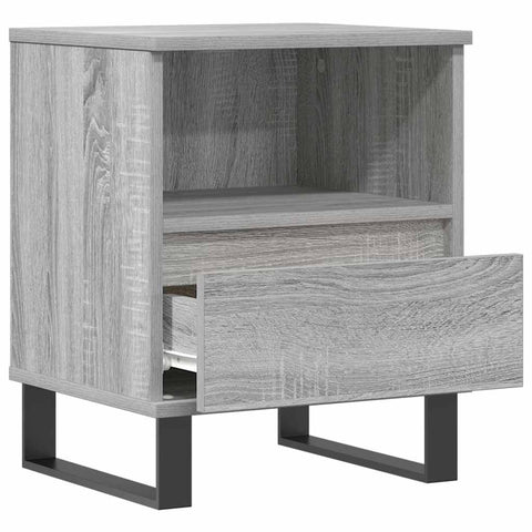 vidaXL Bedside Cabinet Grey Sonoma 40x35x50 cm Engineered Wood