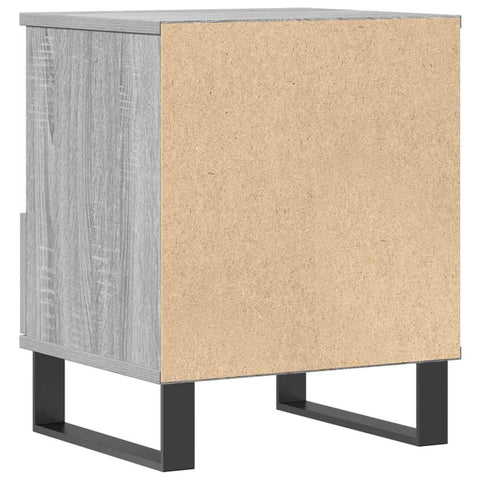 vidaXL Bedside Cabinet Grey Sonoma 40x35x50 cm Engineered Wood