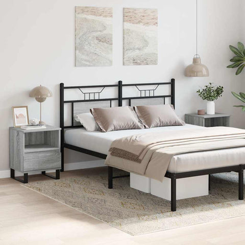 vidaXL Bedside Cabinets 2 pcs Grey Sonoma 40x35x50 cm Engineered Wood