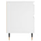vidaXL Bedside Cabinet White 40x35x50 cm Engineered Wood