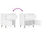 vidaXL Bedside Cabinet White 40x35x50 cm Engineered Wood