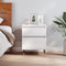 vidaXL Bedside Cabinet White 40x35x50 cm Engineered Wood