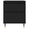 vidaXL Bedside Cabinet Black 40x35x50 cm Engineered Wood