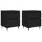 vidaXL Bedside Cabinets 2 pcs Black 40x35x50 cm Engineered Wood