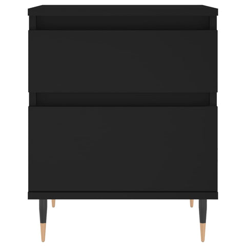 vidaXL Bedside Cabinets 2 pcs Black 40x35x50 cm Engineered Wood