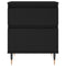 vidaXL Bedside Cabinets 2 pcs Black 40x35x50 cm Engineered Wood
