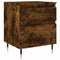 vidaXL Bedside Cabinet Smoked Oak 40x35x50 cm Engineered Wood
