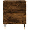 vidaXL Bedside Cabinet Smoked Oak 40x35x50 cm Engineered Wood