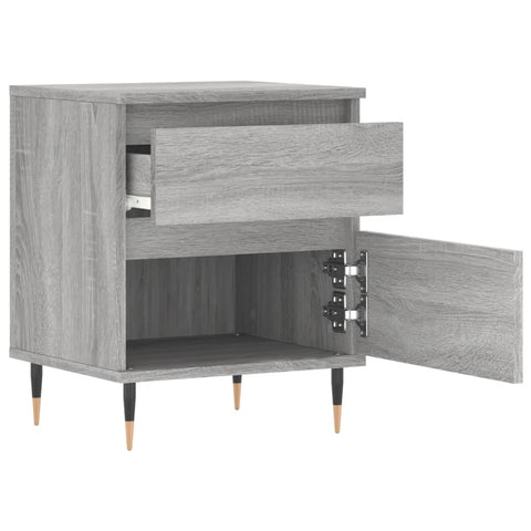 vidaXL Bedside Cabinet Grey Sonoma 40x35x50 cm Engineered Wood