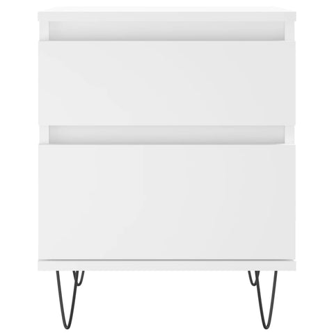 vidaXL Bedside Cabinets 2 pcs White 40x35x50 cm Engineered Wood