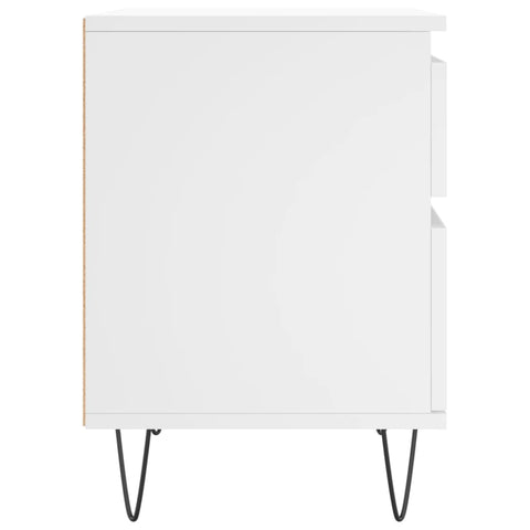 vidaXL Bedside Cabinets 2 pcs White 40x35x50 cm Engineered Wood