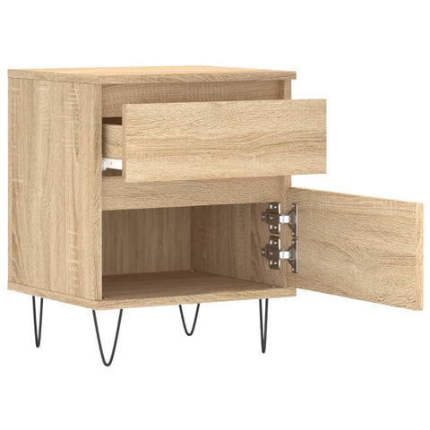 vidaXL Bedside Cabinet Sonoma Oak 40x35x50 cm Engineered Wood