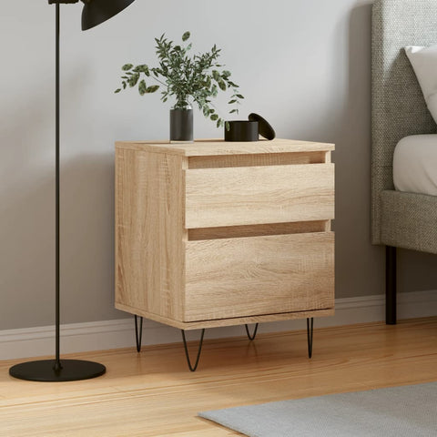 vidaXL Bedside Cabinet Sonoma Oak 40x35x50 cm Engineered Wood