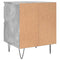 vidaXL Bedside Cabinet Concrete Grey 40x35x50 cm Engineered Wood