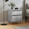vidaXL Bedside Cabinet Concrete Grey 40x35x50 cm Engineered Wood