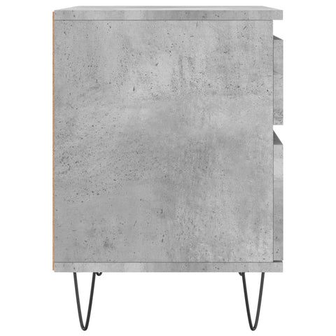 vidaXL Bedside Cabinets 2 pcs Concrete Grey 40x35x50 cm Engineered Wood