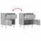 vidaXL Bedside Cabinets 2 pcs Concrete Grey 40x35x50 cm Engineered Wood