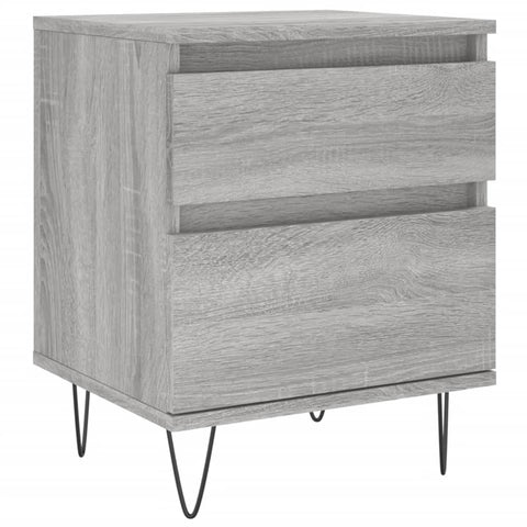vidaXL Bedside Cabinet Grey Sonoma 40x35x50 cm Engineered Wood