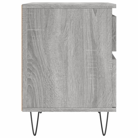 vidaXL Bedside Cabinet Grey Sonoma 40x35x50 cm Engineered Wood