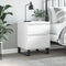 vidaXL Bedside Cabinet White 40x35x50 cm Engineered Wood
