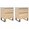 vidaXL Bedside Cabinets 2 pcs Sonoma Oak 40x35x50 cm Engineered Wood