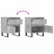 vidaXL Bedside Cabinet Concrete Grey 40x35x50 cm Engineered Wood