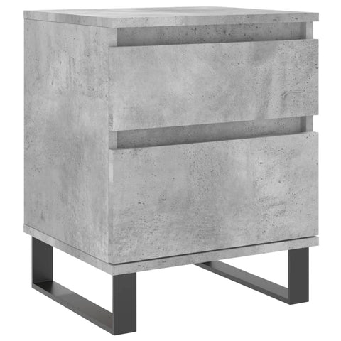 vidaXL Bedside Cabinets 2 pcs Concrete Grey 40x35x50 cm Engineered Wood