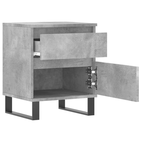 vidaXL Bedside Cabinets 2 pcs Concrete Grey 40x35x50 cm Engineered Wood
