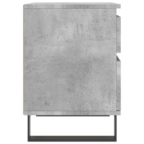 vidaXL Bedside Cabinets 2 pcs Concrete Grey 40x35x50 cm Engineered Wood