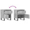 vidaXL Bedside Cabinets 2 pcs Concrete Grey 40x35x50 cm Engineered Wood
