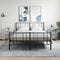 vidaXL Bedside Cabinets 2 pcs Concrete Grey 40x35x50 cm Engineered Wood