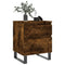 vidaXL Bedside Cabinets 2 pcs Smoked Oak 40x35x50 cm Engineered Wood