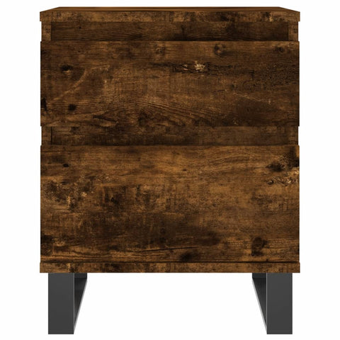 vidaXL Bedside Cabinets 2 pcs Smoked Oak 40x35x50 cm Engineered Wood