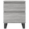 vidaXL Bedside Cabinet Grey Sonoma 40x35x50 cm Engineered Wood