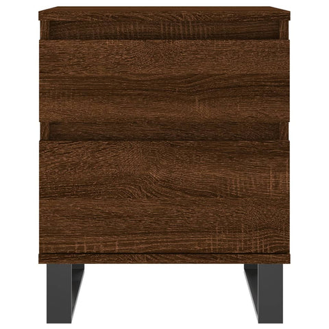 vidaXL Bedside Cabinets 2 pcs Brown Oak 40x35x50 cm Engineered Wood