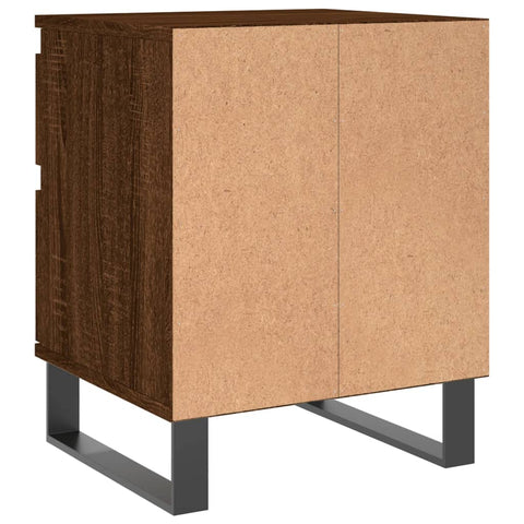 vidaXL Bedside Cabinets 2 pcs Brown Oak 40x35x50 cm Engineered Wood