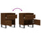 vidaXL Bedside Cabinets 2 pcs Brown Oak 40x35x50 cm Engineered Wood