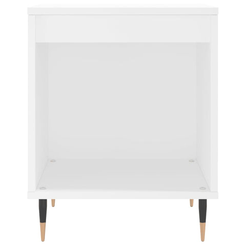 vidaXL Bedside Cabinet White 40x35x50 cm Engineered Wood