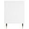 vidaXL Bedside Cabinet White 40x35x50 cm Engineered Wood