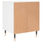 vidaXL Bedside Cabinet White 40x35x50 cm Engineered Wood