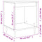 vidaXL Bedside Cabinet White 40x35x50 cm Engineered Wood