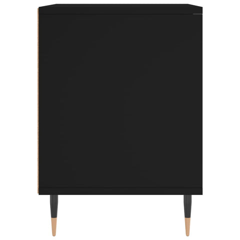 vidaXL Bedside Cabinet Black 40x35x50 cm Engineered Wood