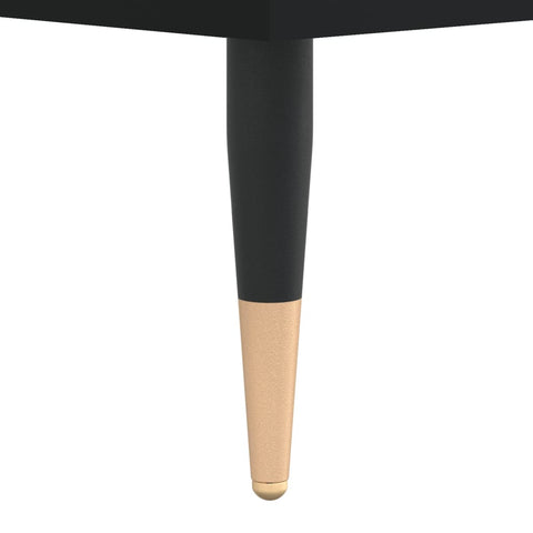 vidaXL Bedside Cabinet Black 40x35x50 cm Engineered Wood