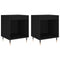 vidaXL Bedside Cabinets 2 pcs Black 40x35x50 cm Engineered Wood