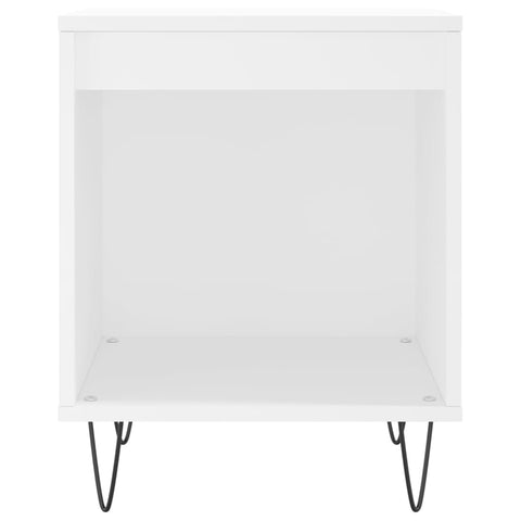 vidaXL Bedside Cabinet White 40x35x50 cm Engineered Wood