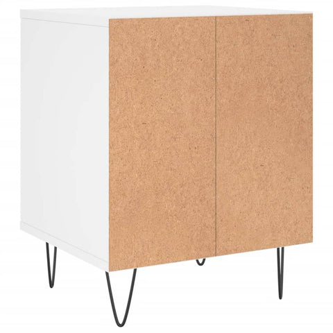 vidaXL Bedside Cabinet White 40x35x50 cm Engineered Wood