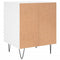 vidaXL Bedside Cabinet White 40x35x50 cm Engineered Wood