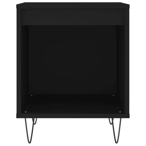 vidaXL Bedside Cabinets 2 pcs Black 40x35x50 cm Engineered Wood