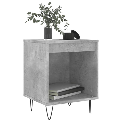 vidaXL Bedside Cabinet Concrete Grey 40x35x50 cm Engineered Wood