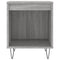 vidaXL Bedside Cabinet Grey Sonoma 40x35x50 cm Engineered Wood
